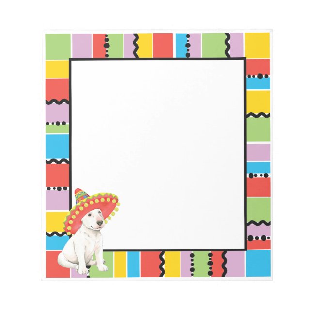 Fiesta Bull Terrier Notepad (Front)