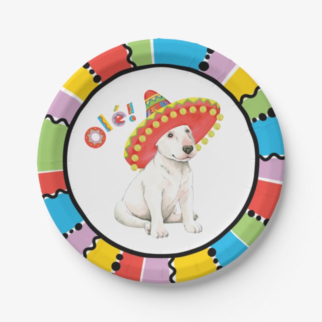 Fiesta Bull Terrier Paper Plates (Front)