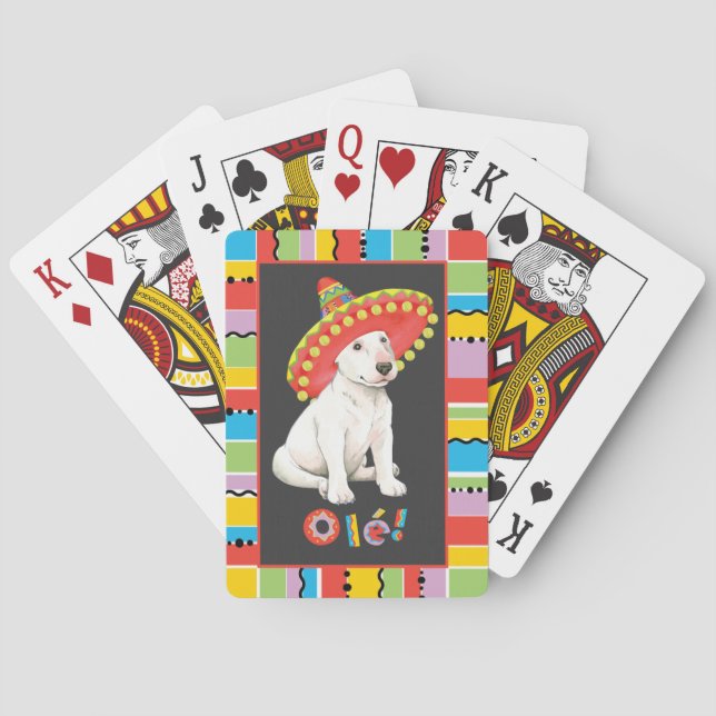 Fiesta Bull Terrier Poker Cards (Back)