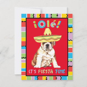 Fiesta Bulldog Invitation