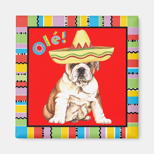 Fiesta Bulldog Magnet (Front)
