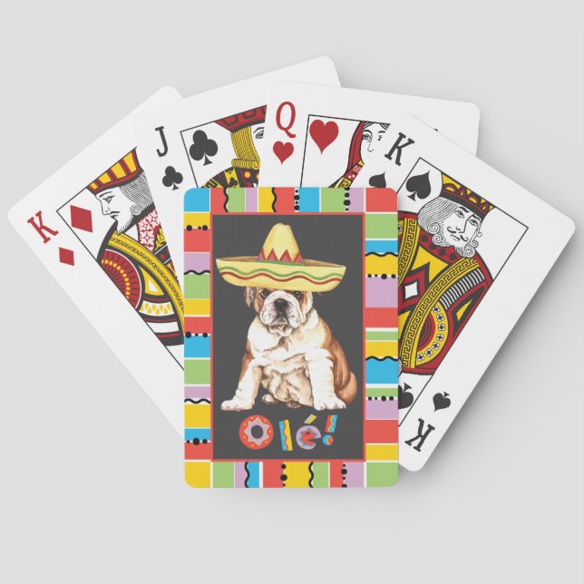 Fiesta Bulldog Poker Cards (Back)