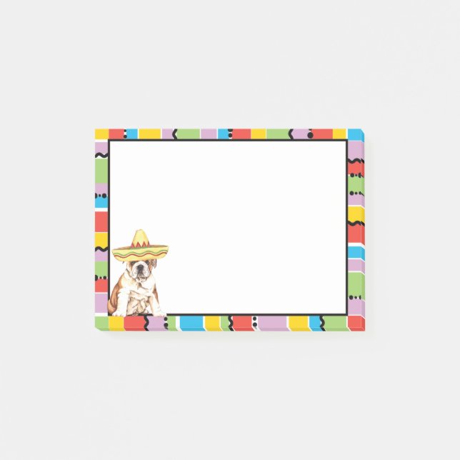 Fiesta Bulldog Post-it Notes (Front)