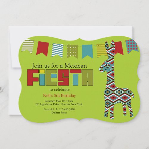 Fiesta Burro Invitation