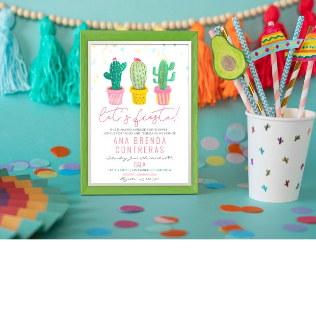 Fiesta Cactus Baby Shower Invitation (Creator Uploaded)