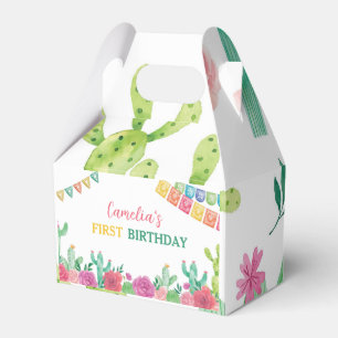 Fiesta Cactus Birthday Party Favor Box