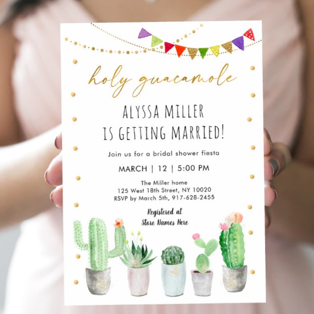  Fiesta Cactus Bridal Shower Invitation (Creator Uploaded)