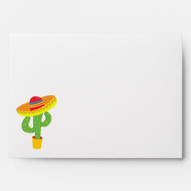 Fiesta Cactus Celebration Cinco De Mayo Envelope (Front)