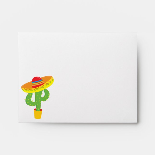 Fiesta Cactus Celebration Cinco De Mayo Envelope (Front)
