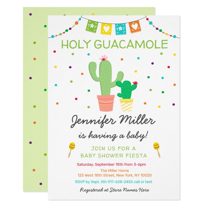 holy guacamole baby shower