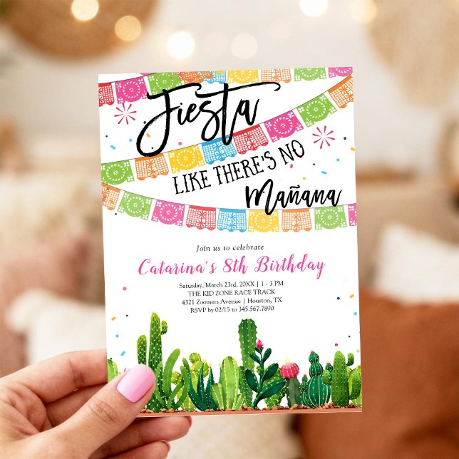 Fiesta Cactus Mexican Birthday Invitation (Creator Uploaded)