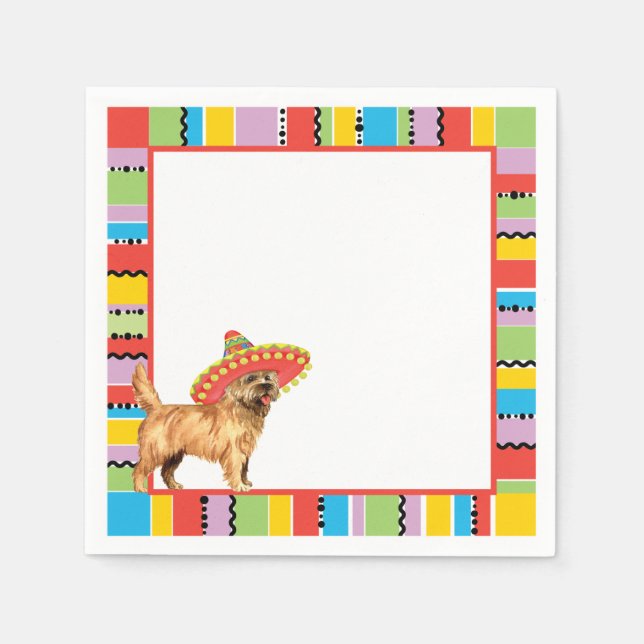 Fiesta Cairn Terrier Napkins (Front)