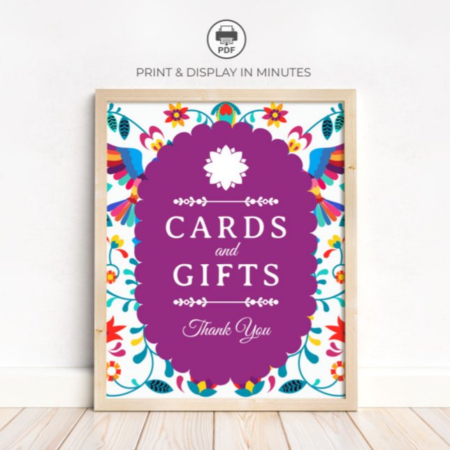 Fiesta Cards and Gifts Bridal Shower Sign (Creator Uploaded)