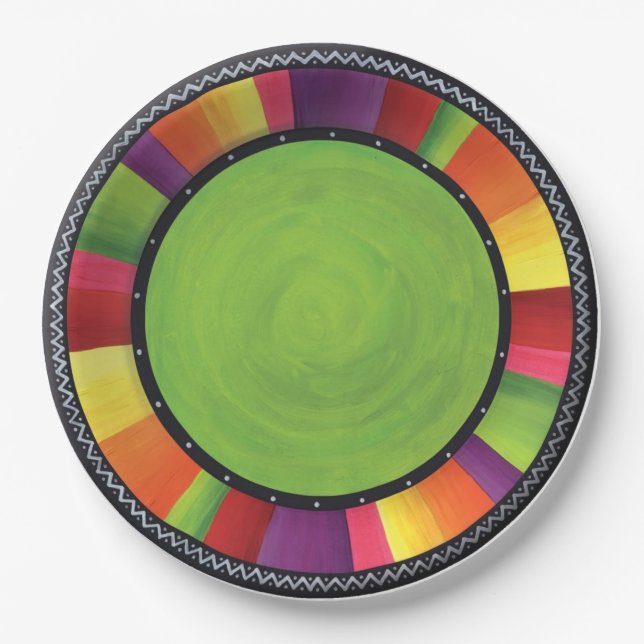 Fiesta Carnival Paper Plates (Front)