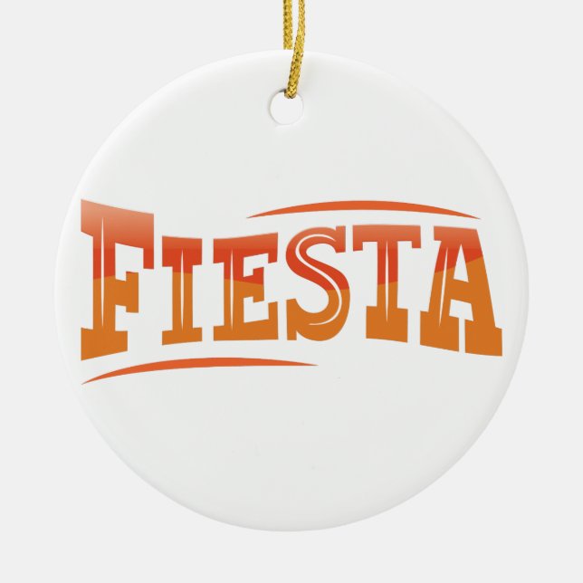 Fiesta Ceramic Ornament (Front)