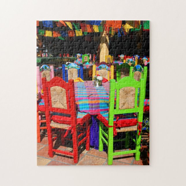 FIESTA CHAIRS 11x14 INCH Jigsaw Puzzle (Vertical)