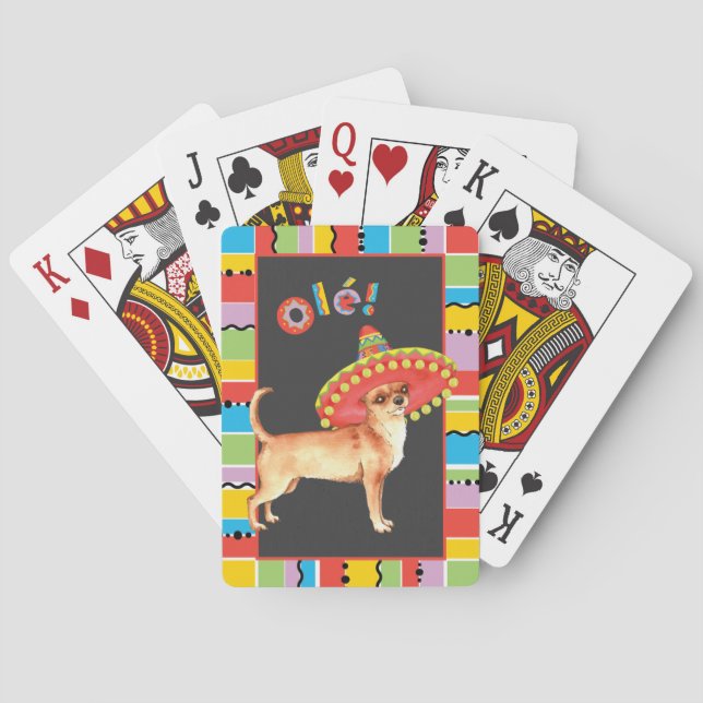 Fiesta Chihuahua Poker Cards (Back)