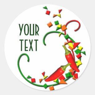 Fiesta Chili Peppers Sticker