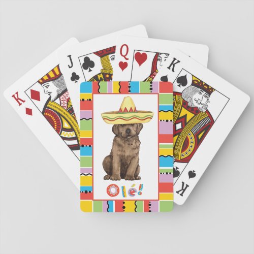 Fiesta Chocolate Lab Poker Cards