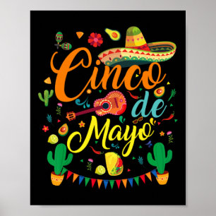 Fiesta Cinco De Mayo Funny Mexican Party 5 De Mayo Poster
