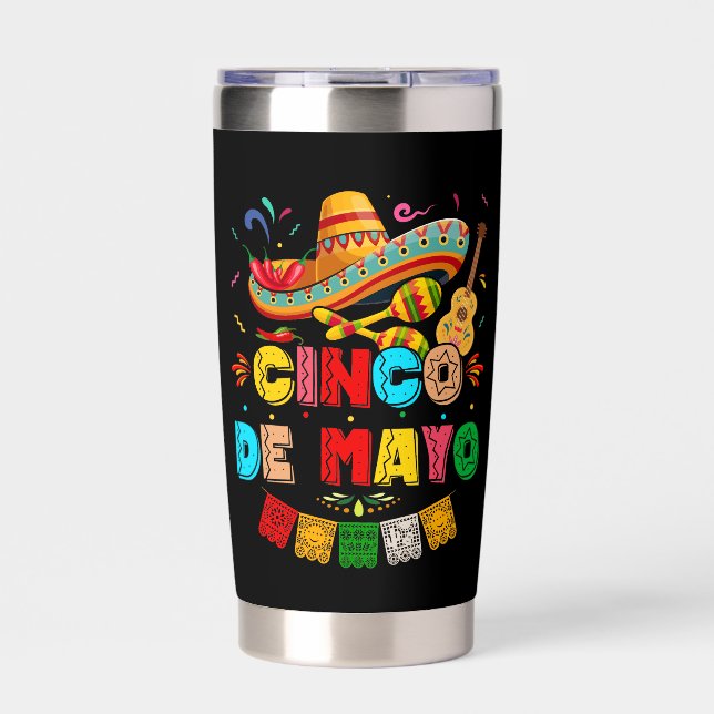 Fiesta Cinco de Mayo Insulated Tumbler (Front)