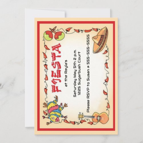 Fiesta Cinco de Mayo Party Invitation