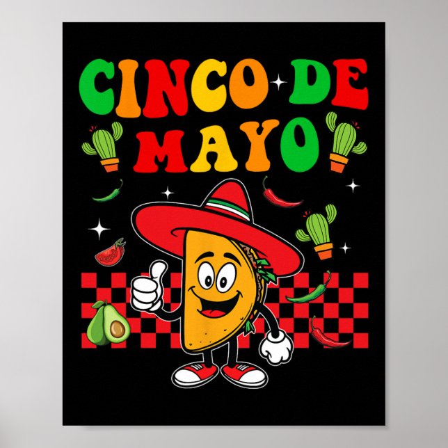 Fiesta Cinco De Mayo Party Mexican  Poster (Front)