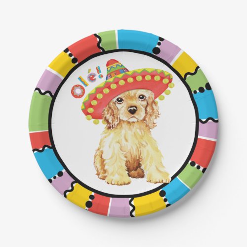 Fiesta Cocker Spaniel Paper Plates