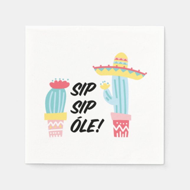 Fiesta Cocktail Napkins (Front)