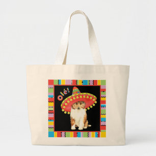Fiesta Collie Large Tote Bag