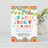 Fiesta Couples Baby Shower Invitation Co-ed Shower (Standing Front)
