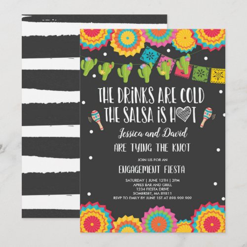 Fiesta Couples Engagement Party Bridal Fiesta Invitation