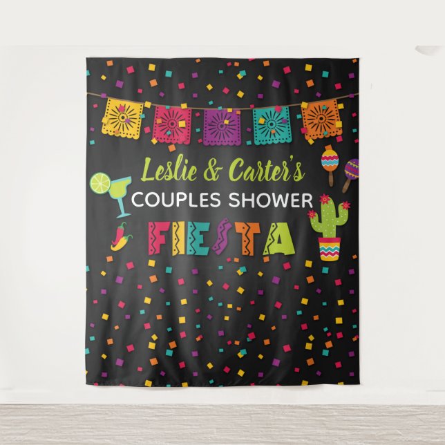 Fiesta Couples Shower Backdrop (Front)