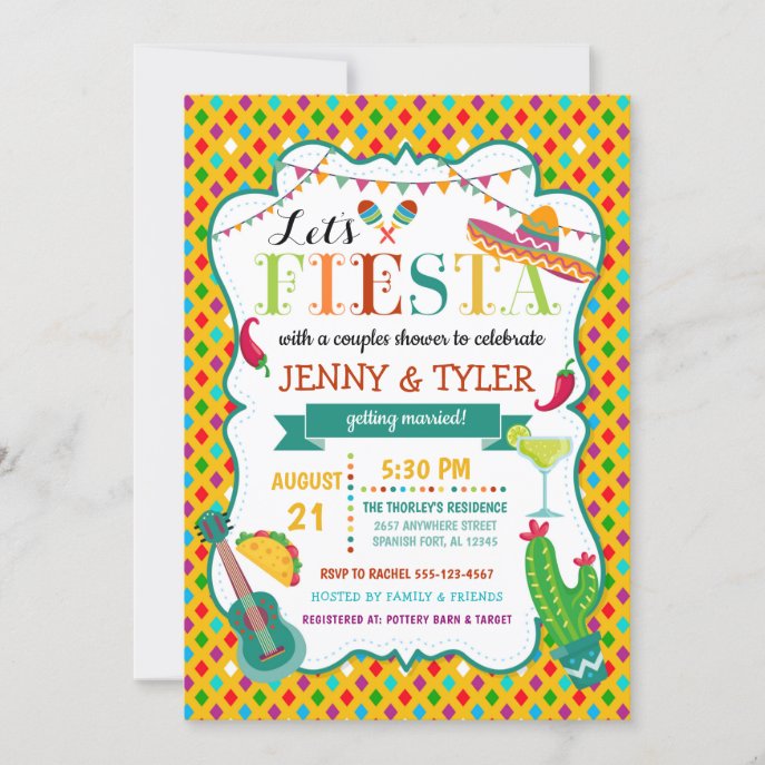 Fiesta Couples Shower Invitation