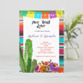 Fiesta Couples Shower Invitation Mexican (Standing Front)