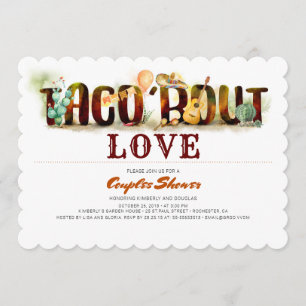 Fiesta Couples Shower Invitation Taco Bout Love