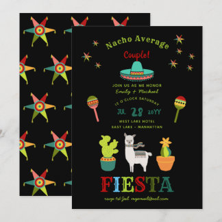FIESTA COUPLES SHOWER Nacho Average Couple FUN Invitation