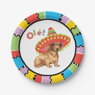 Fiesta Dachshund Paper Plates