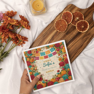 Fiesta de Colores Quinceanera, custom Napkins
