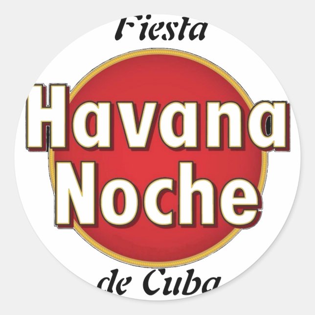 "Fiesta de Cuba" sticker (Front)