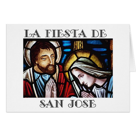 Fiesta de San Jose- Feast of St. Joseph Cards (Front Horizontal)