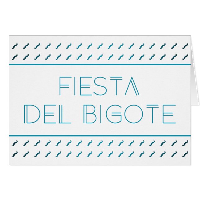 Fiesta Del Bigote Cards (Front Horizontal)