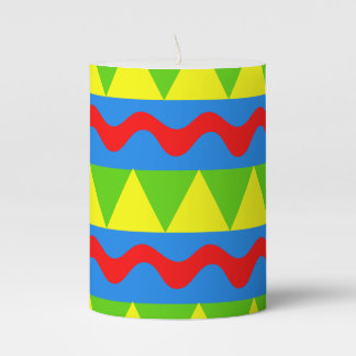 Fiesta Design Pillar Candle