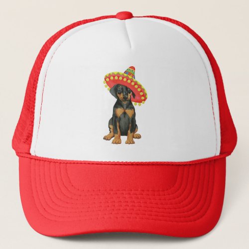 Fiesta Doberman Pinscher Trucker Hat