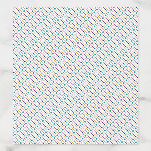 Fiesta Dots Wedding Envelope Liner (Design)