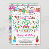 Fiesta Drive By Birthday Mexican Party Parade Invitation (Front/Back)