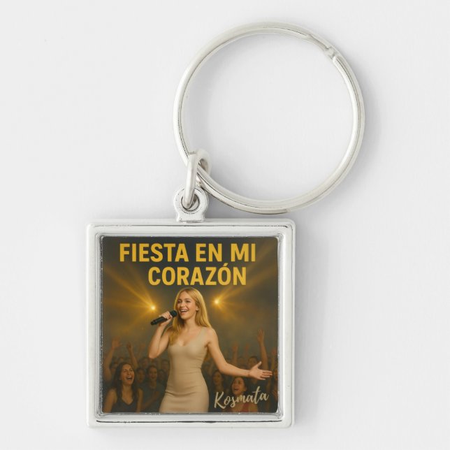 Fiesta en mi corazón - Schlüsselanhänger Keychain (Front)