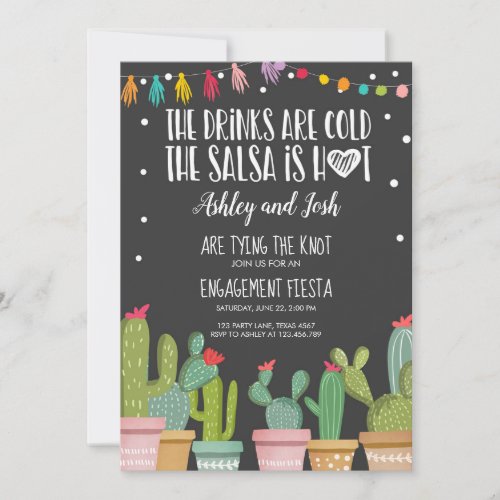 Fiesta Engagement Invitation Bridal Shower Couples