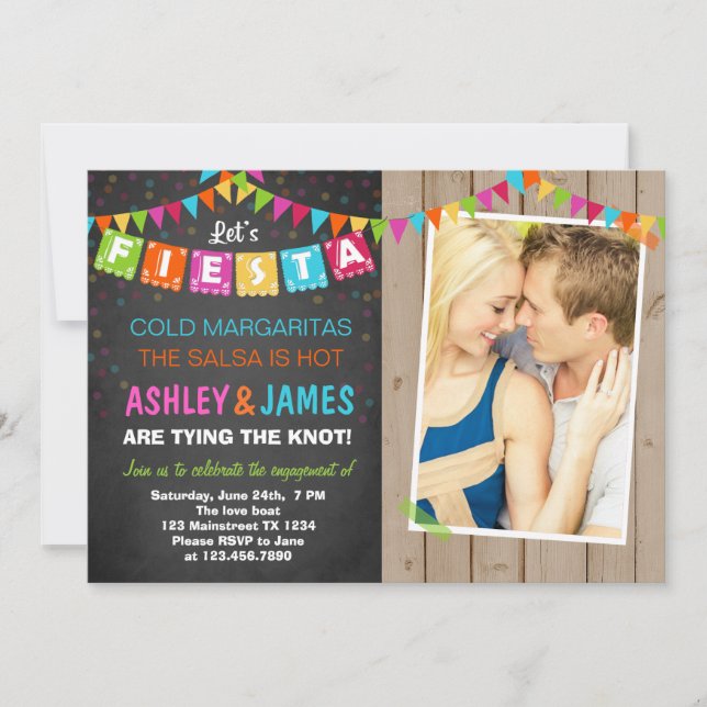 Fiesta Engagement Party Invitation (Front)