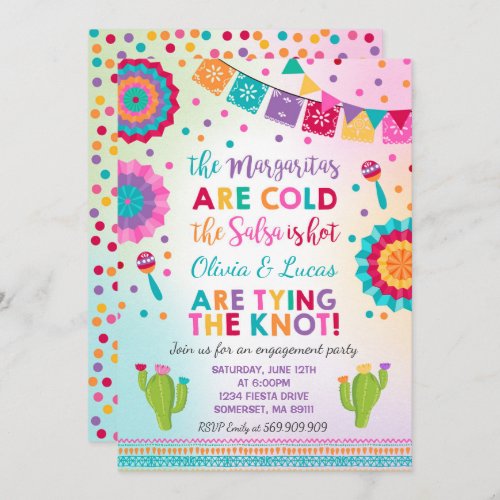 Fiesta Engagement Party Invitation Mexican Party